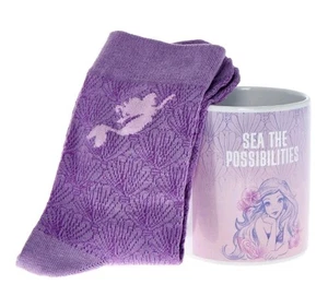 NEW Disney THE LITTLE MERMAID Ceramic Mug & Ladies Socks Set- Boxed - Picture 1 of 5