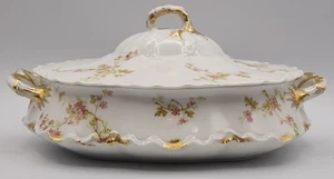 Haviland Limoges Schleiger 29 Lidded Oval Serving Bowl 10" x 8" x 2 1/2" w/o Lid - Picture 1 of 14