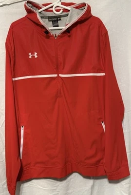 Chaqueta Under Armour para hombre con cremallera talla 2xl roja con cremallera lateral inferior Foto 1 de 4