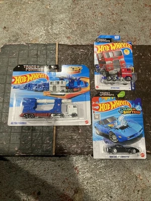 New - TRANSFORMERS ULTRA MAGNUS Hot Wheels Track Fleet - 3 Pack - Image 1 of 4