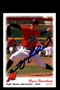 Signed Baseball Card Auto Ryan Feierabend 2010 Grandstand High Desert Mavericks - Picture 1 of 2