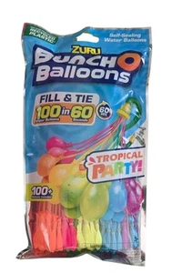 100 Zuro Bunch O Balloons Tropical Party Water Balloons Brand New - Imagen 1 de 2