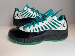 Jordan Super Fly Low New Emerald Size 9.5 540203-108 RARE White Black 2012 - Picture 1 of 8