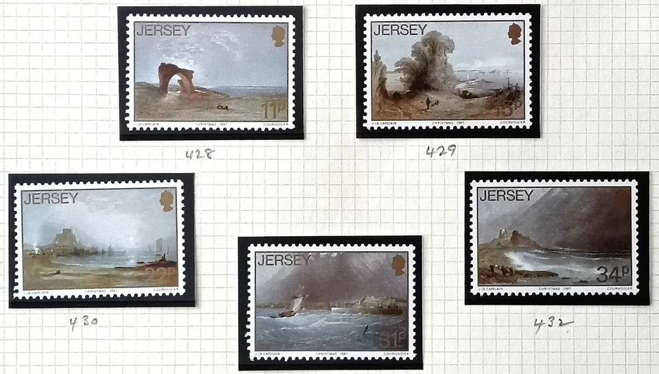 Jersey 1987 Pinturas de Navidad de John Le Capelain conjunto sin montar como nuevo. Foto 1 de 1