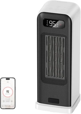 Calentadores de Espacio para Uso en Interior, Calentador Eléctrico Portátil Inteligente con Termostato, Wi Foto 1 de 4
