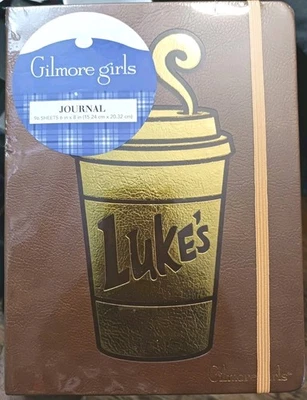 吉尔莫女孩 25 周年日记笔记本,人造皮革刺绣新品 — 第 1/4 张图片