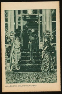 Postal SS Conte Verde - Vista interior - Lloyd Sabaudo - Imagen 1 de 2