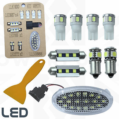 LED Interior Light Kit In White For Freelander 2 (9pc) Upgrade Lamp Bulbs • 40.11€