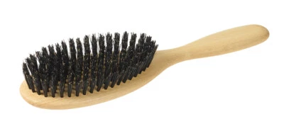 KELLER BÜRSTEN Keller Naturhaarbürste Klassisch, Buche, groß oval, Wildschweinborsten