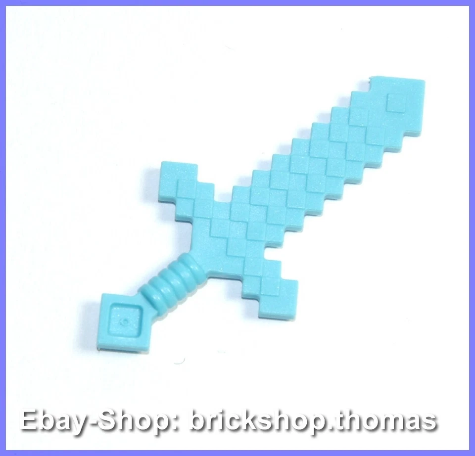 Lego Minecraft Spada - 18787 - Minifig Sword Medium Azure - NUOVO/NEW