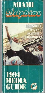 Miami Dolphins 1994 NFL Football Media Guide Shula & Marino - Picture 1 of 4