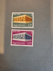 Estampillas Yugoslavia Scott #1003-4 nh - Imagen 1 de 1