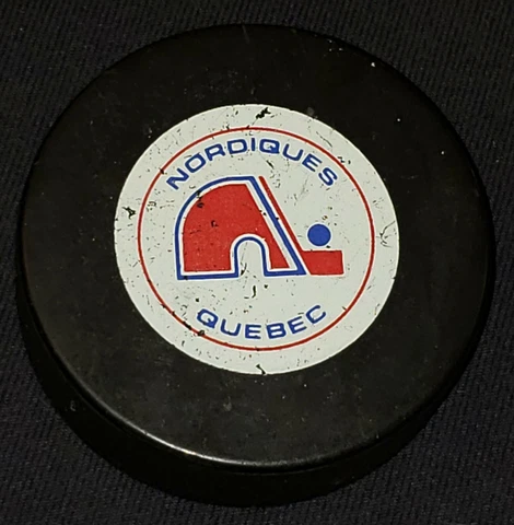1980's  - NHL - QUEBEC NORDIQUES - INGLASCO VICEROY - HOCKEY PUCK MADE IN CANADA Cover