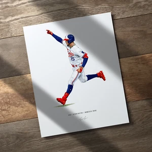 Byron Buxton Minnesota Twins Baseball 8x10 Print Poster Art Illustrated - Picture 1 of 10