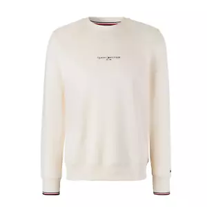 TOMMY HILFIGER : LOGO TIPPED CREWNECK SWEATSHIRT : MEDIUM - Picture 1 of 4