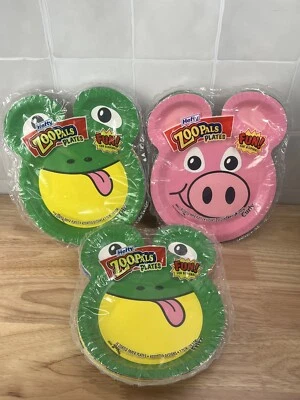 Sealed Hefty Zoo Pals 45 Count Coated Paper Plates 2023 Edition 3 Packs Of 15 - Image 1 of 2