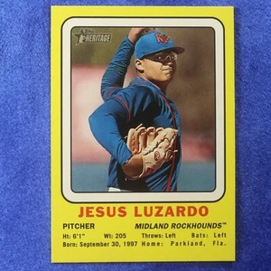 2018 Topps Heritage MiLB #69CC-JL: Jesus Luzardo [Transogram] (INS-146) - Picture 1 of 1