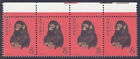 China 1980 - T46 Year of the Monkey Upper-Strip of 4 Stamps with Variety MNH 