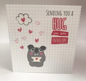 Second Nature Sending You A Hug In A Envelope Valentine Greeting Card - Picture 1 of 2