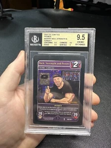 BGS 9.5 LOLCow TCG Nick, Strength And Power Holo, Serialized #20/100 Prerelease - Bild 1 von 5