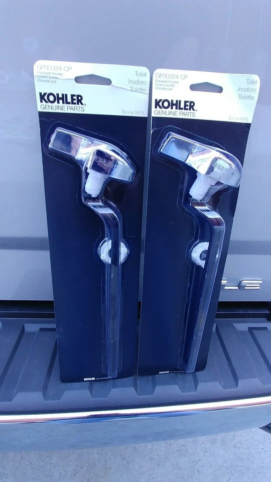 2 pack Kohler Flush Levers Chrome Finish GP30324-CP - Image 1 of 1