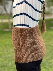 Handgewebte Lendenwirbelsäule Bundstütze 100% Kamelwolle Warm Gürtel Damen Strick - Bild 1 von 5
