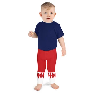 Fighter Red Halloween Costume Leggings Childs Pants Cute Holiday Kids Clothing - Picture 1 of 21