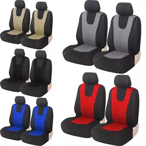 Wearproof Fabric Universal Seat Covers Fit For Car Truck SUV - 2PCS Front Seats - Picture 1 of 17