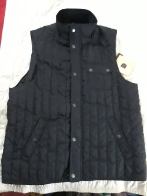 Colete acolchoado acolchoado Haggar, botão e zíper completo, colete local de trabalho 3 bolsos 'sim!' - Imagem 1 de 4