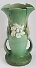 Large Roseville Art Pottery circa.1950 Gardenia Pattern Handled Vase ~ 685-10