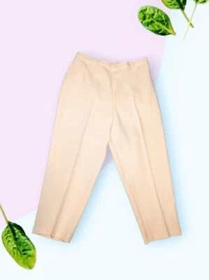 BEND OVER Women's PLUS Size 22W Pull On Cream Ivory Dress Pants 100% Polyester  - Image 1 of 4