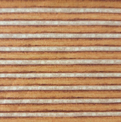 Narrow Stripes Golden Bronze Beige Quilting Cotton Fabric Clothworks BTY x 44" W - Image 1 of 4