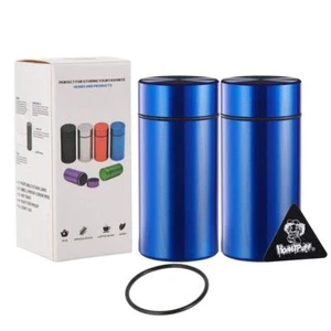 2 Pack Portable Storage Jar, Airtight Smell Proof Aluminum Container - Picture 1 of 6