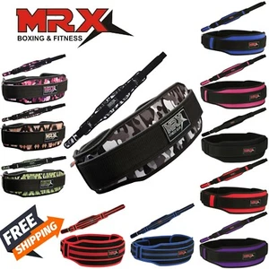 Weight Lifting Belt Training Gym Fitness Bodybuilding Back Support Workout MRX - Picture 1 of 55