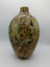 Art Glass Vase 13" High HAND BLOWN Beige Year 2000 Unsigned Mint Condition 