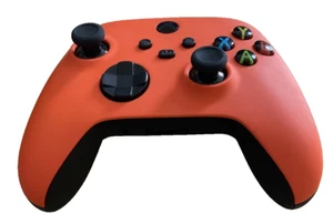 ๐น Microsoft Xbox-Series X/S Custom Soft Touch Fire Orange Bluetooth Controller - Picture 1 of 6