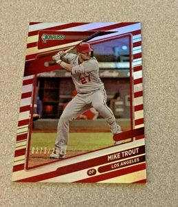 2021 Panini Donruss Red Stripe Foil #170 Mike Trout Angels /2021 - Picture 1 of 2