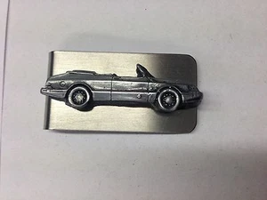Saab 900 Convertible ref214 pewter effect car emblem on a stunning Money Clip - Picture 1 of 1