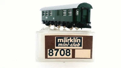 Märklín Mini-Club 8708 DB Class 2 Baggage  Passenger Coach Rail Car Z Marklin - Image 1 of 4