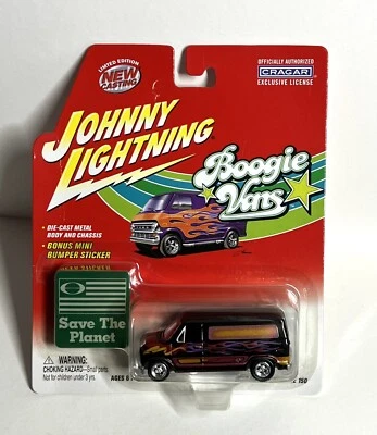 Johnny Lightning Boogie Vans 1977 Ford Econoline 150 SAVE THE PLANET  NEW/VHTF - Image 1 of 2