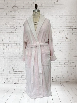 Albornoz FRETTE Original Unisex Rubor Rosa Terry 100% Algodón Lote de Besos al Sol. Foto 1 de 4