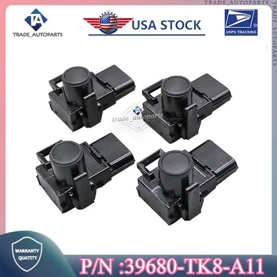 Juego de 4 sensores y retenedores de estacionamiento para Honda Odyssey Pilot 2011-2017 3,5 L 39680TK8A11 Foto 1 de 4