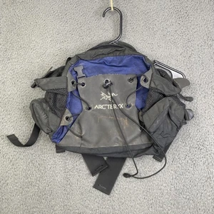 Marsupio Arc'teryx lombare in vita nero blu escursionismo tasche a rete elastico - Foto 1 di 6