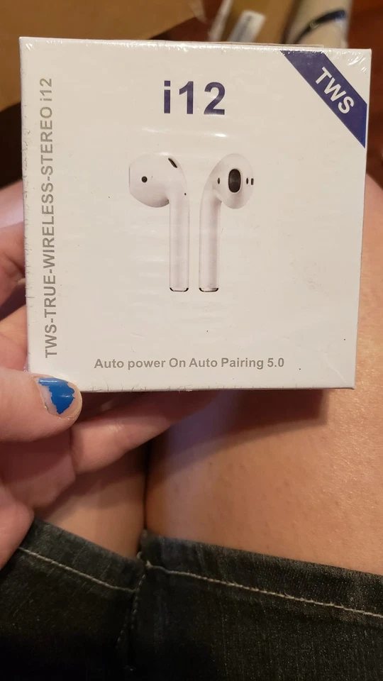 真正无线音响 i12 耳塞 适用于自动配对 5.0 — 第 1/1 张图片