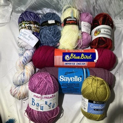 10 Skein New Various Yarn Berroco Mary Maxim Four Seasons KnitPicks - Image 1 of 4