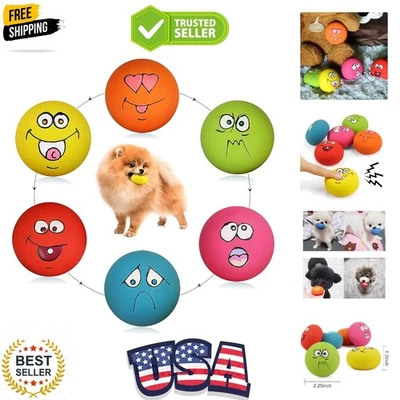 Bolas chirriantes ligeras impermeables para perros pequeños - 6 juguetes multicolores Foto 1 de 4