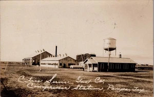 Vintage 1930 Cities Service Gas Co. Compressor Station RPPC Postcard Pampa Texas - Picture 1 of 2