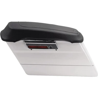 Mustang - 77605 - Saddlebag Lid Covers, Chrome Studs - Image 1 of 4