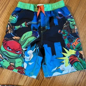 TMNT Teenage Mutant Ninja Turtles Kids Swimtrunks Size 10/12 Mutant Mayhem - Picture 1 of 5