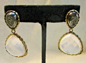 Pendientes de plata 925 (esterlina) Vermeil piedras colgantes - Imagen 1 de 10